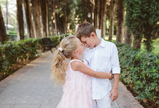 Family photo shoot at the Park of Marbella