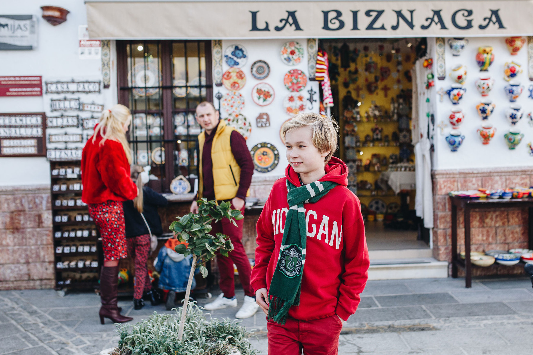 Fotografía de familia en Mijas Pueblo