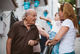 Family photo shoot in Mijas Pueblo