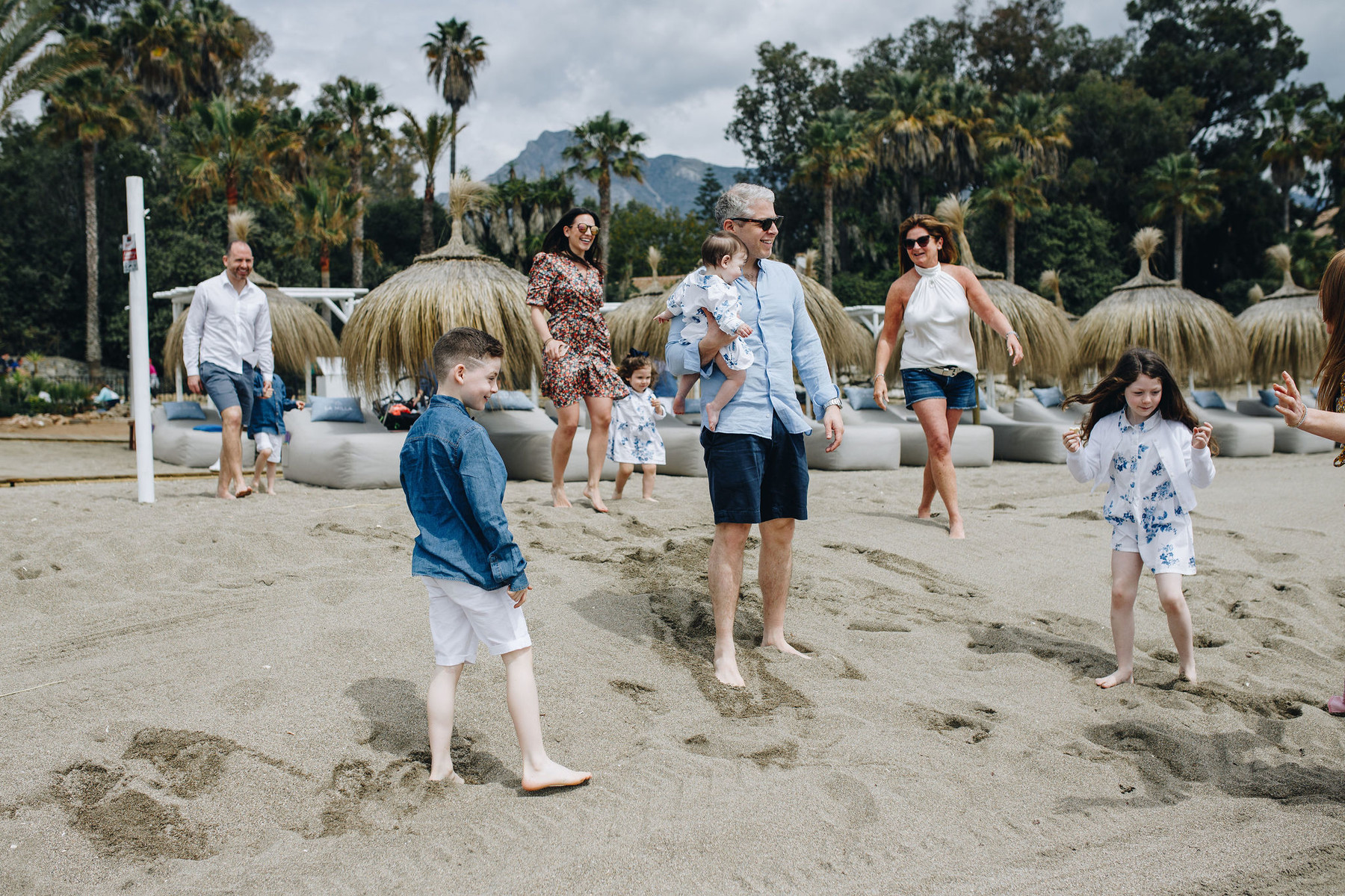 Kids photo shoot in the beach in Marbella