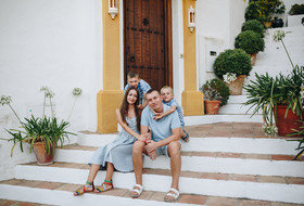 Sesión de fotos de familia en La Heredia,  Benahavís 