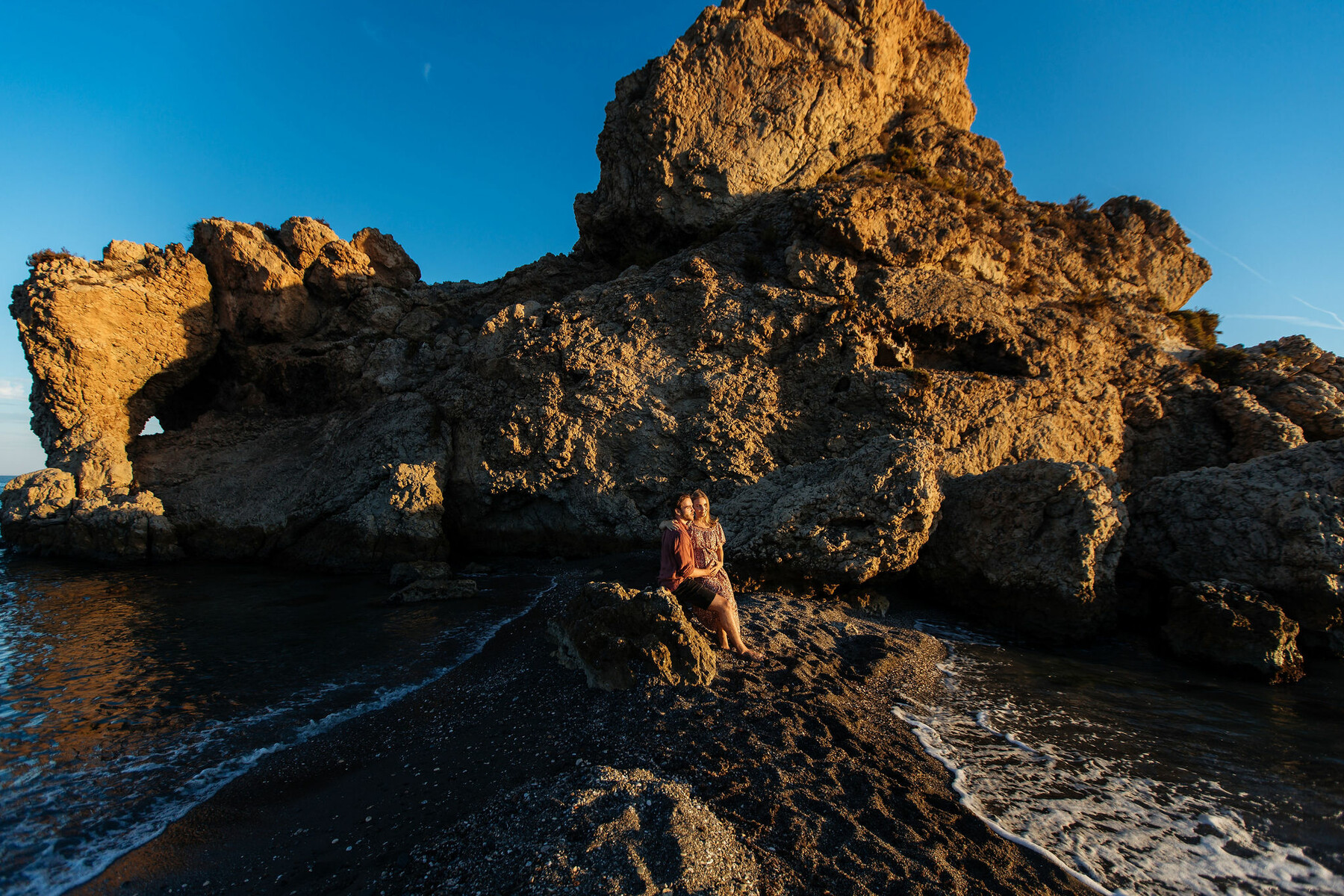 Sesión de fotos en la playa en Málaga