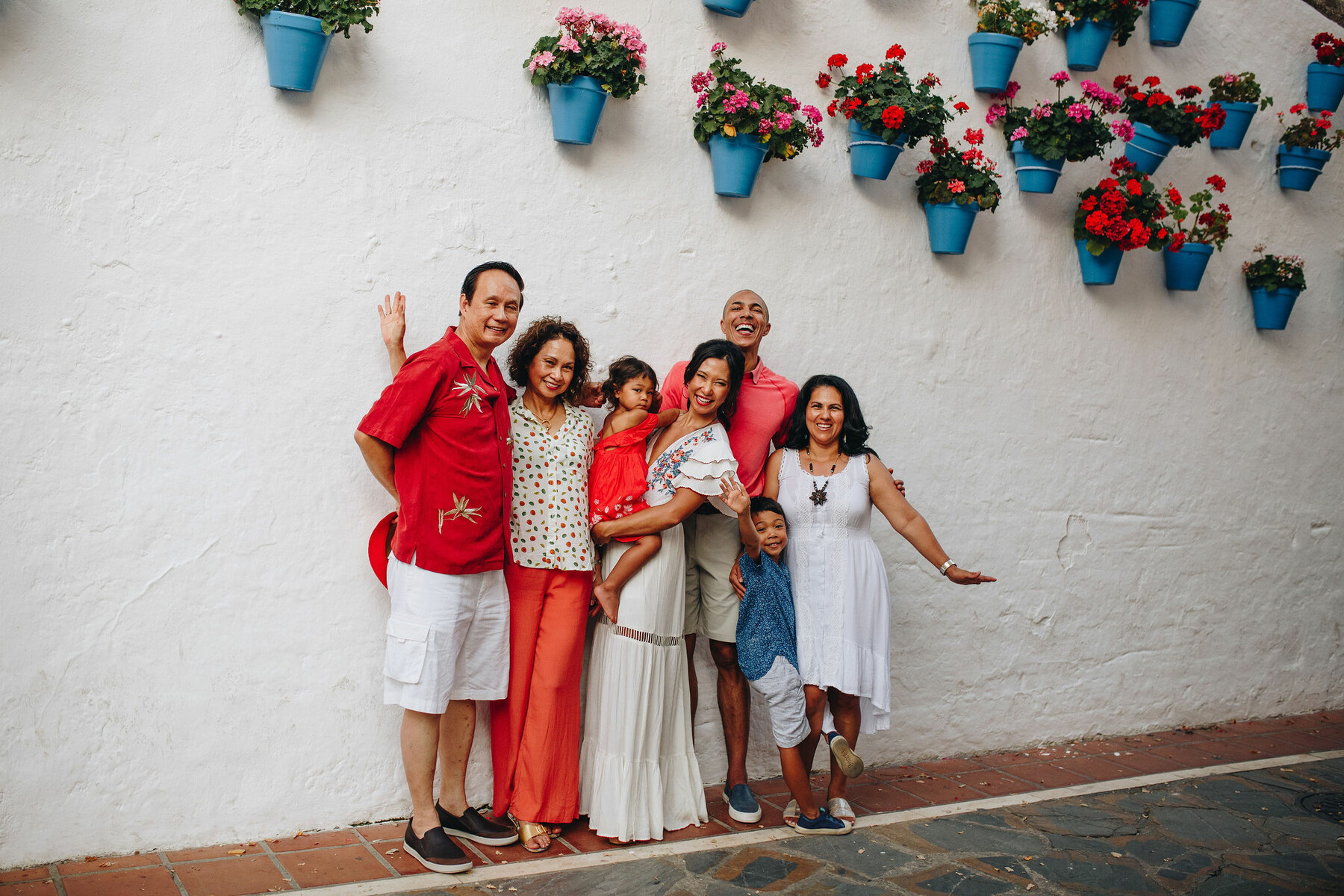 Family photo set in Marbella