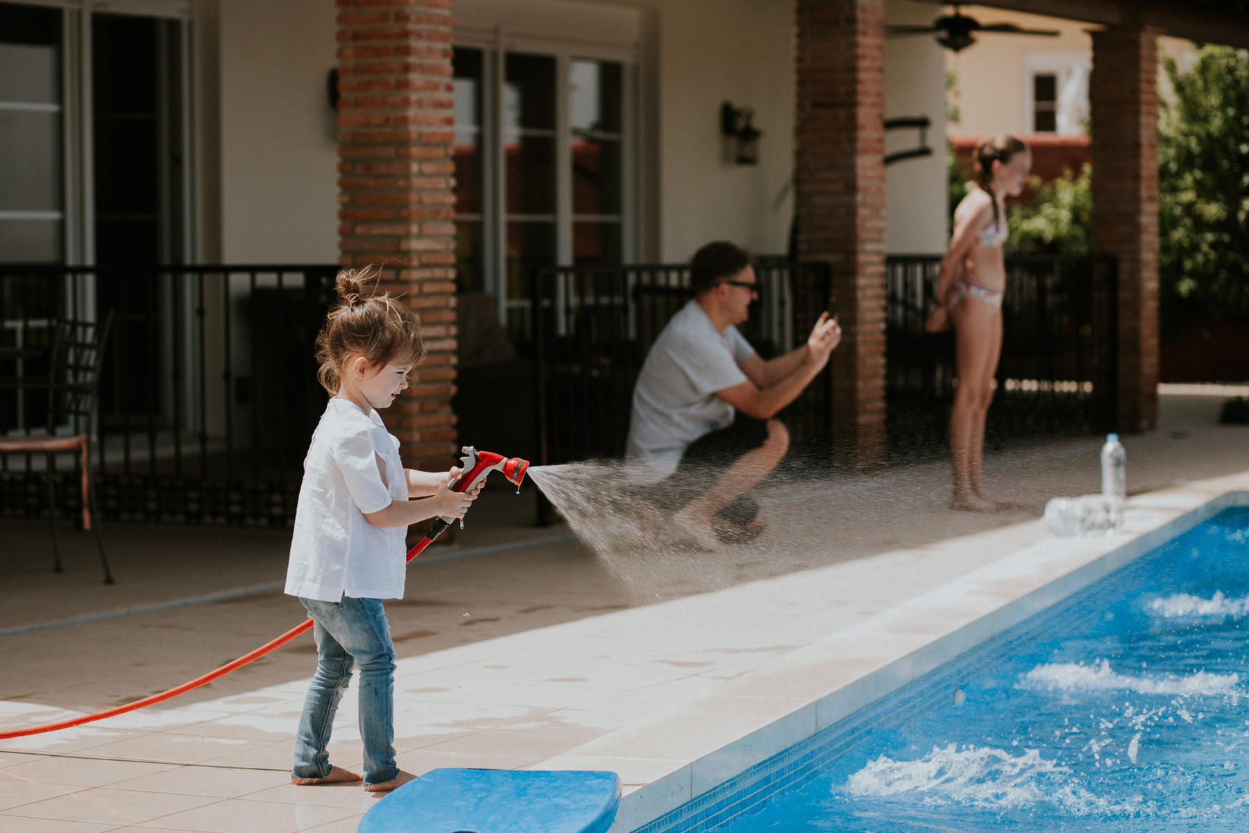 Un día de vacaciones de una familia en España