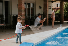 Un día de vacaciones de una familia en España
