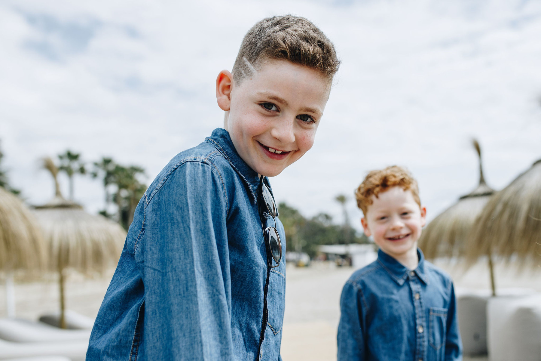 Kids photo shoot in the beach in Marbella