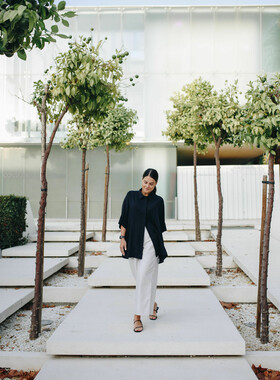 Portrait photo set in the Port of Malaga