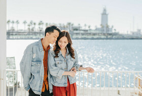 Couple photo set in Malaga