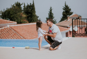 Un día de vacaciones de una familia en España