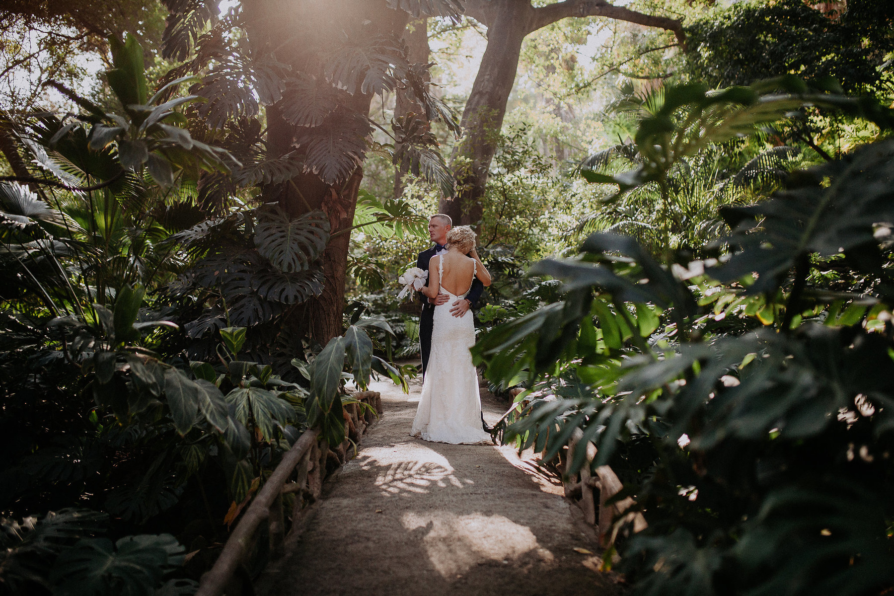 Свадебная фотосессия в Ботаническом саду Малаги