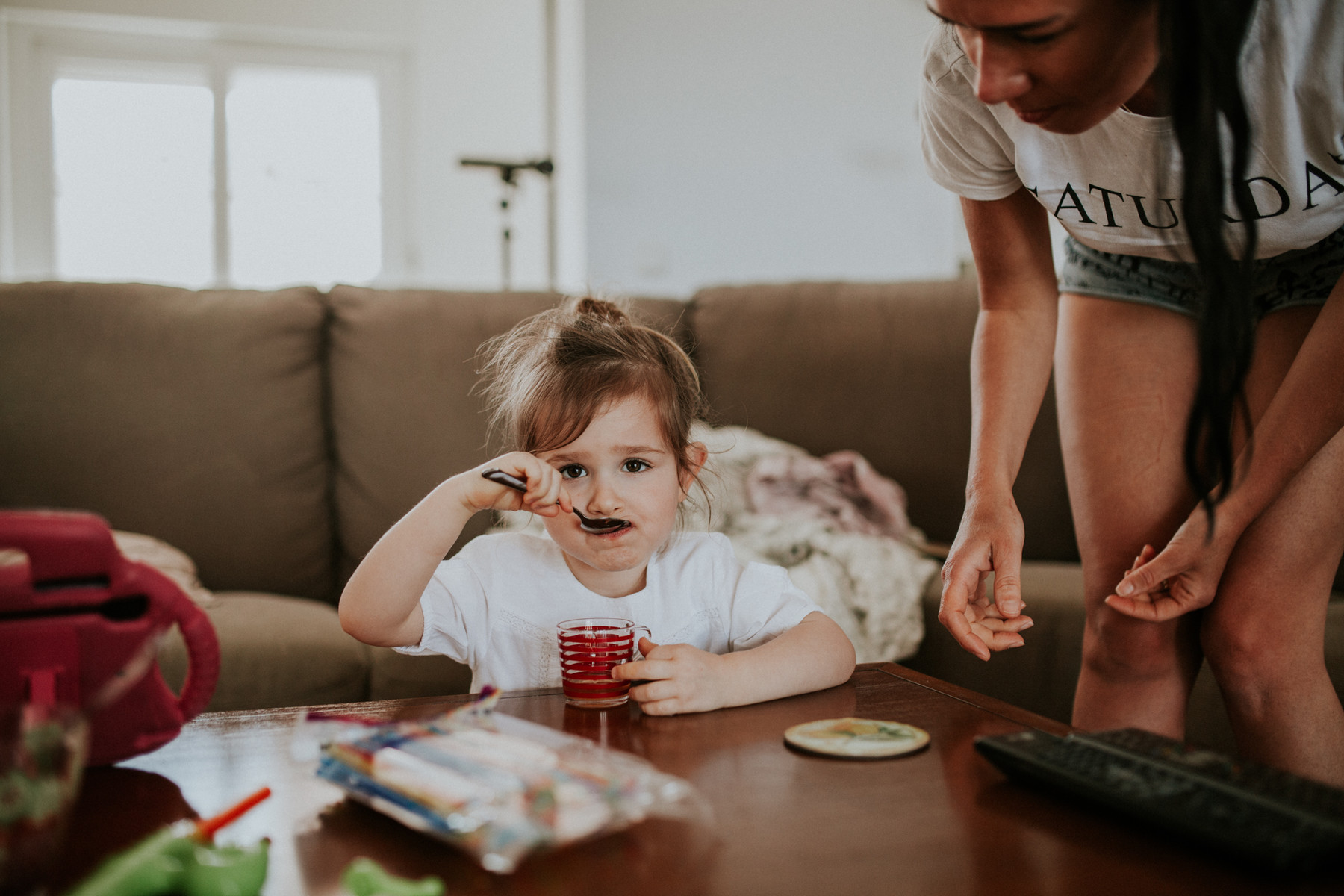 Un día de vacaciones de una familia en España