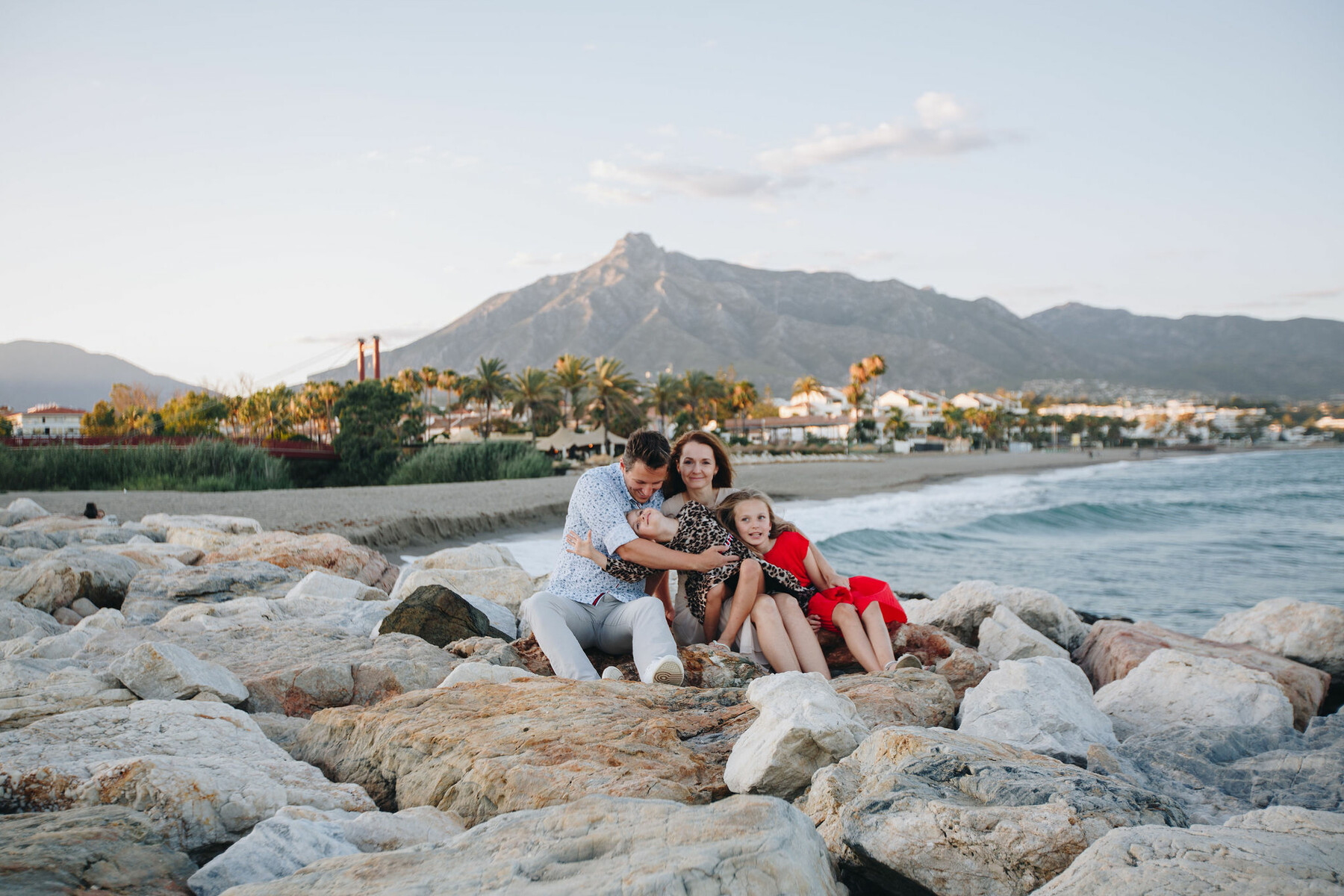 Fotografía de familia en Marbella