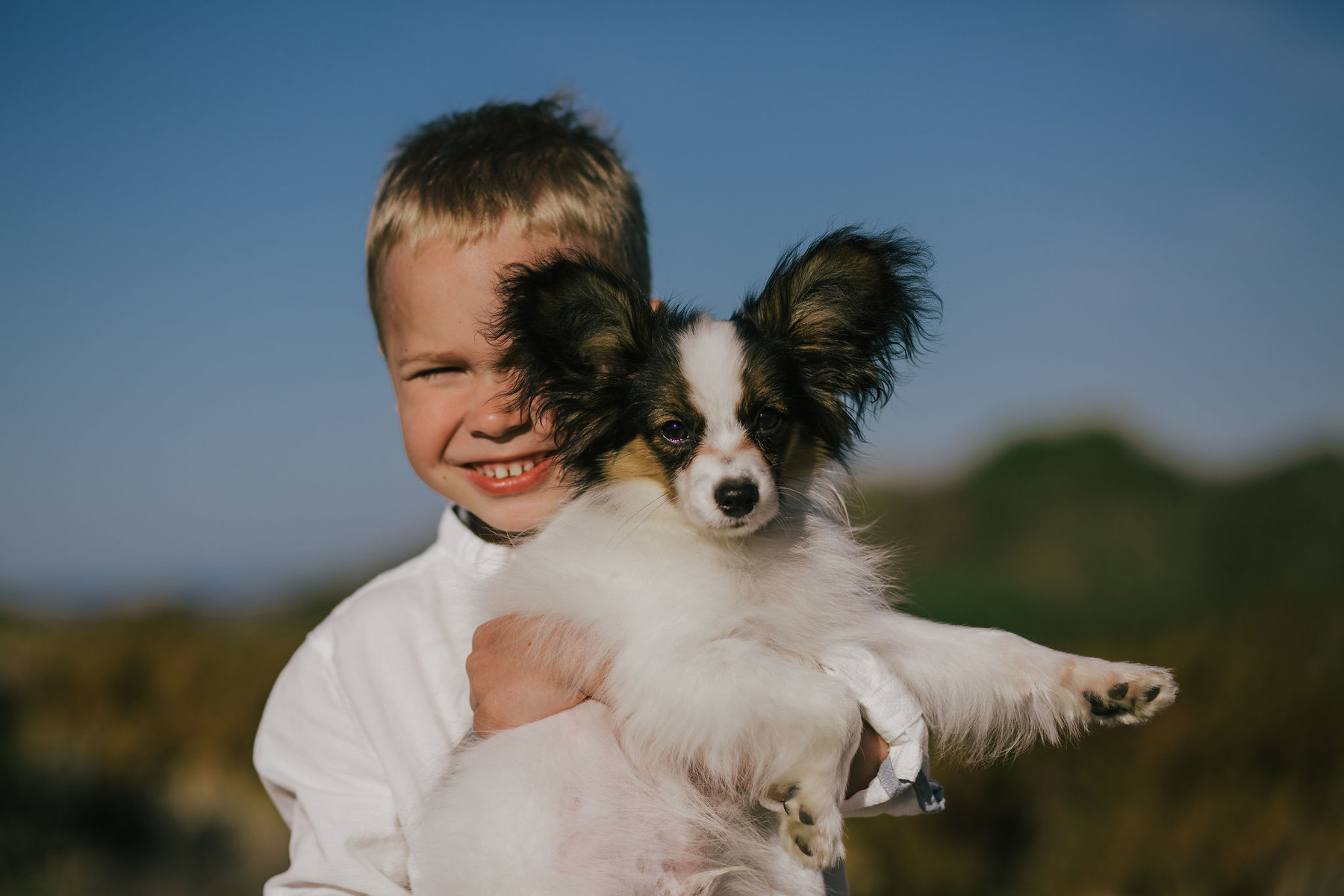 Family photo shoot in bohemian style in Marbella