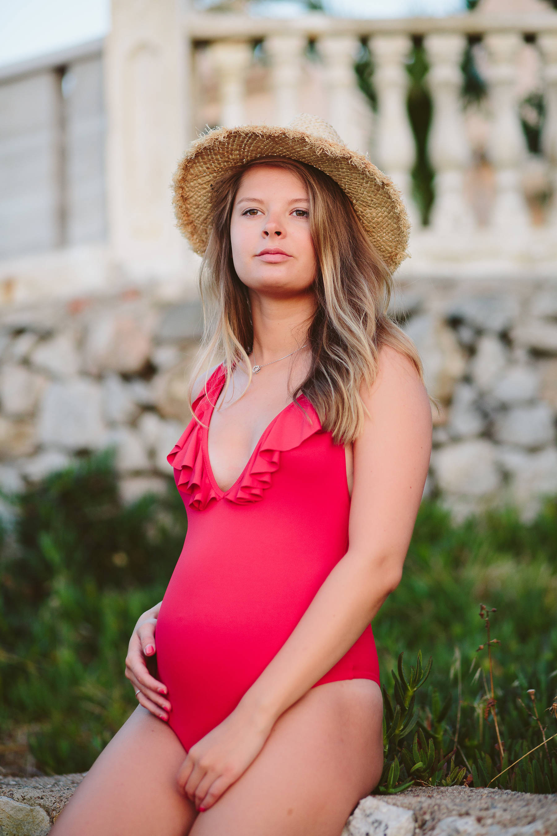 Sesión fotográfica de embarazo en Riviera del Sol