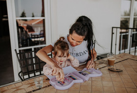 Un día de vacaciones de una familia en España
