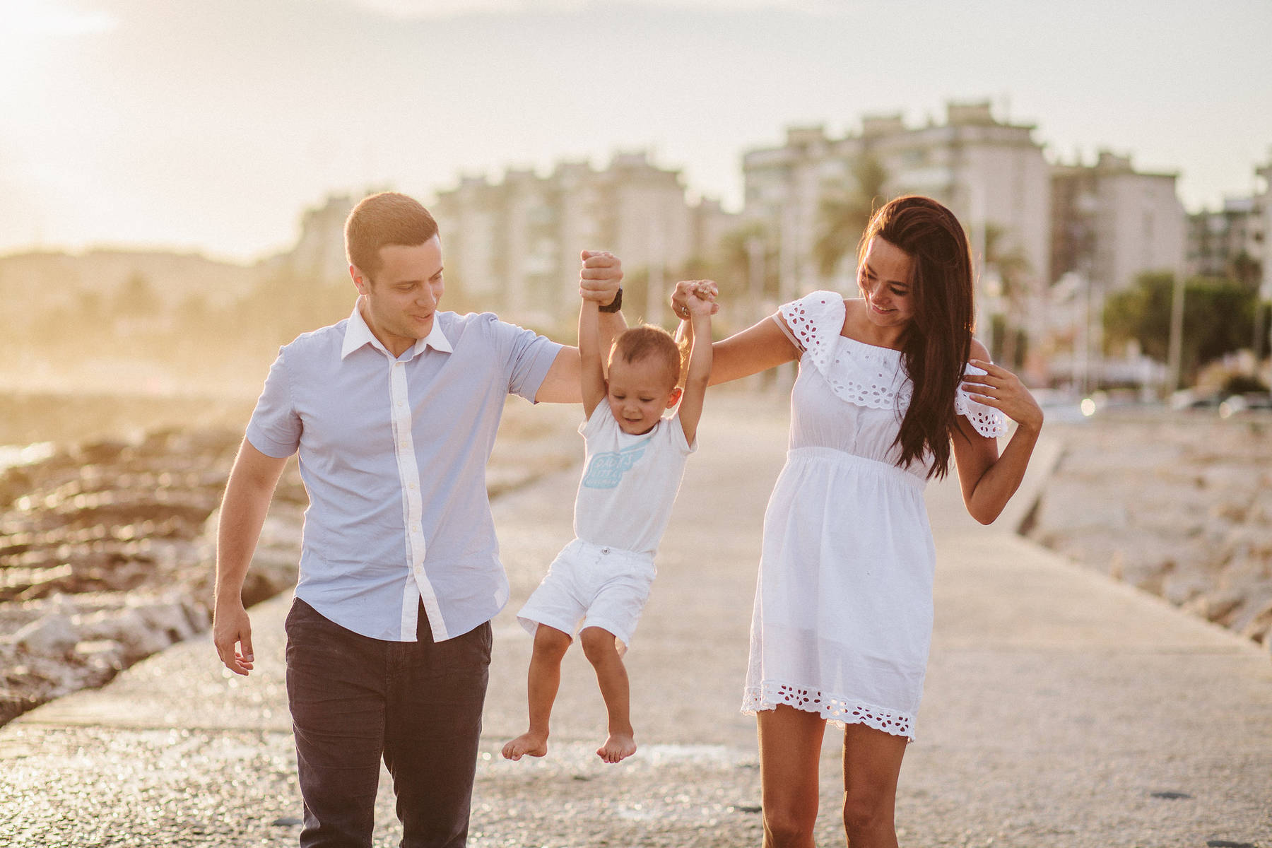 Sesión de fotos de familia en El Palo, Málaga