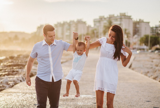 Sesión de fotos de familia en El Palo, Málaga