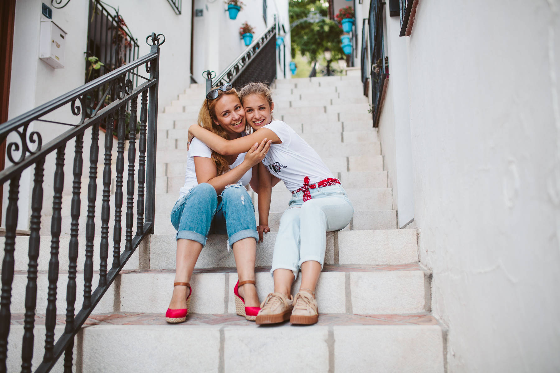 Family photo shoot in Mijas Pueblo