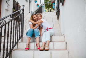 Family photo shoot in Mijas Pueblo