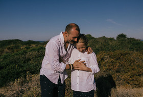 Family photo shoot in bohemian style in Marbella