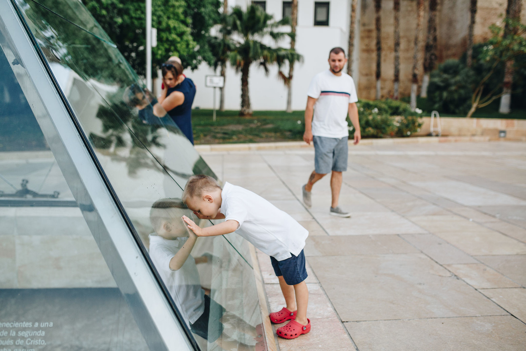 Family photo set in Málaga