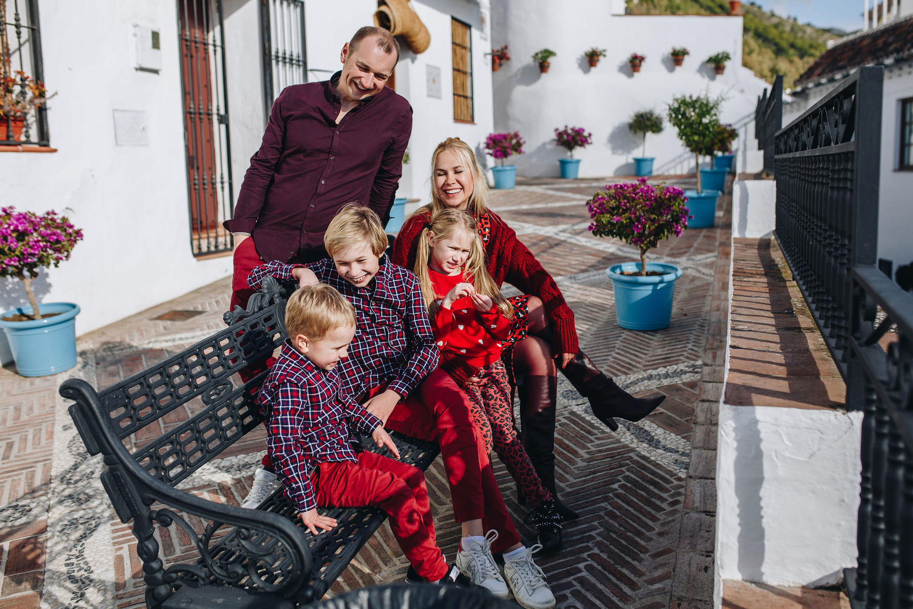 Fotografía de familia en Mijas Pueblo